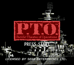 Pacific Theater of Operations Title Screen